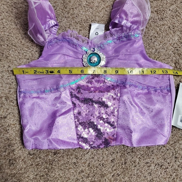 Disney Store The Little Mermaid Princess Ariel Halloween Costume 7/8 top 9/10 - Picture 5 of 14
